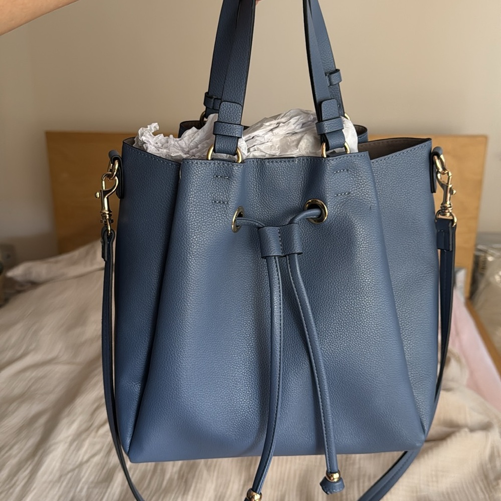 H&M - Large Pigeon Blue Women's Bucket Bag